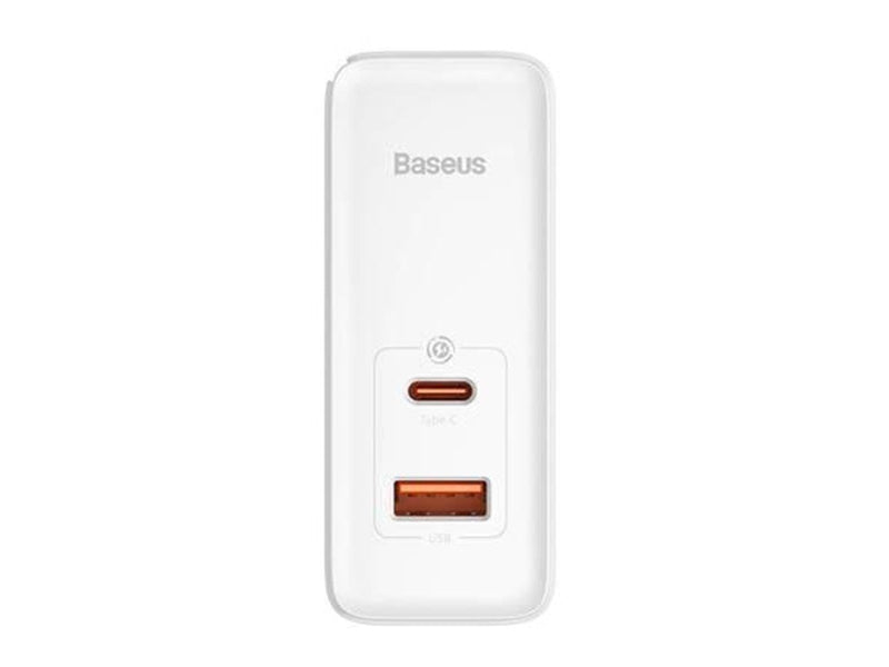 Baseus Wall charger  GaN5 Pro USB-C + USB 100W + 1m cable (white)