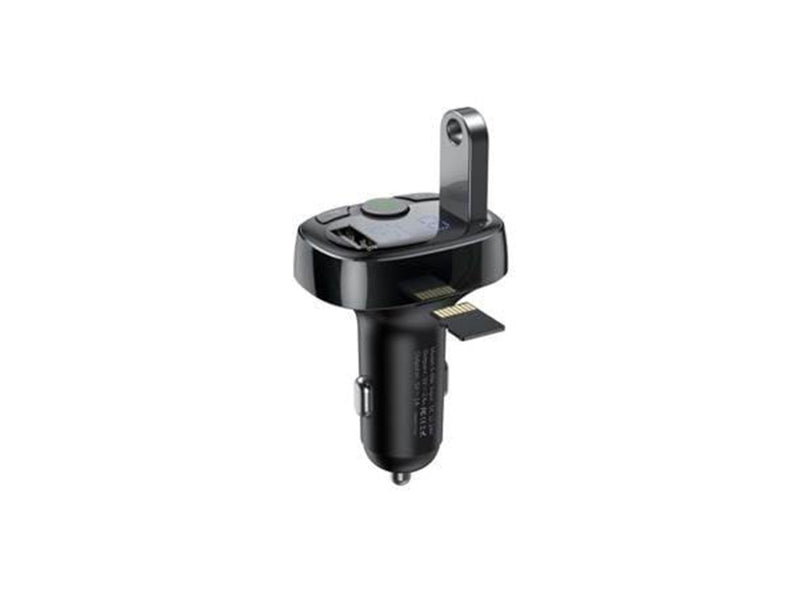 Baseus FM Transmitter T typed Bluetooth 2xUSB microSD (Black)