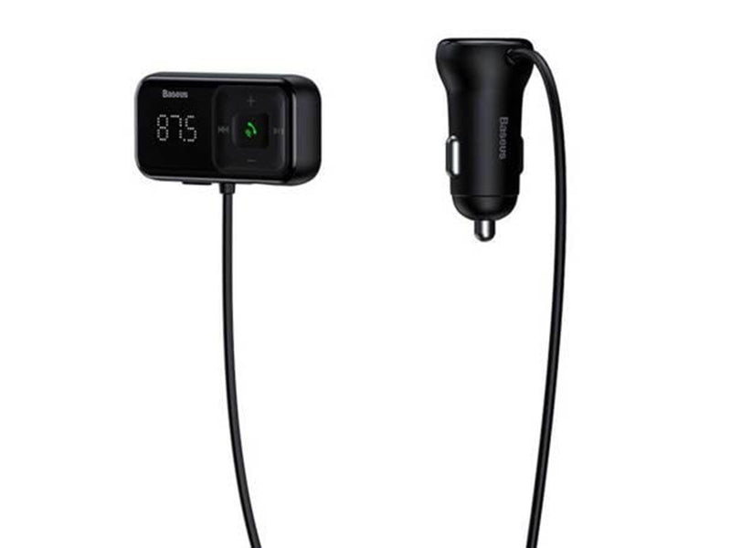 Baseus Car Bluetooth MP3 Player + Charger  T Shaped S-16 Black OS