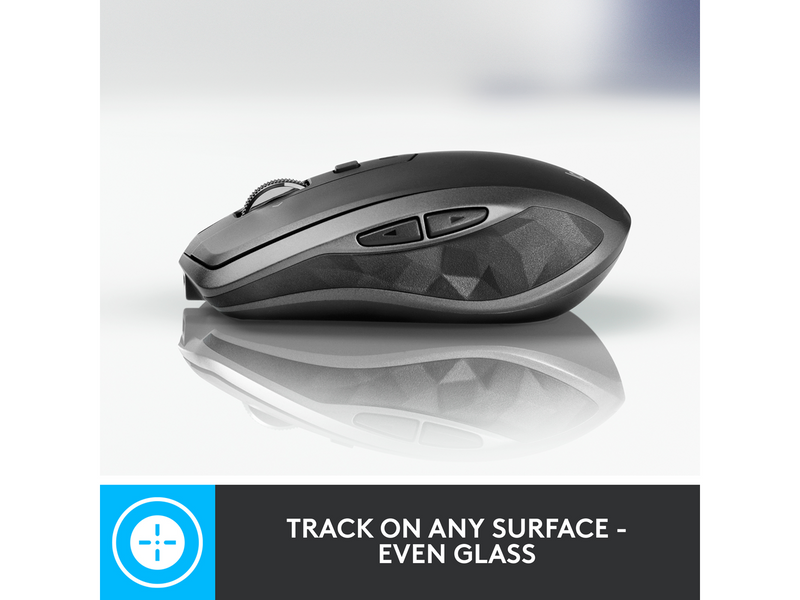 Logitech MX Anywhere 2S Wireless Mouse (BT) - Graphite - Maus (Grau)