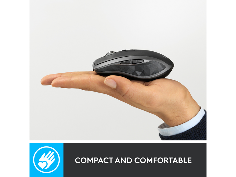 Logitech MX Anywhere 2S Wireless Mouse (BT) - Graphite - Maus (Grau)