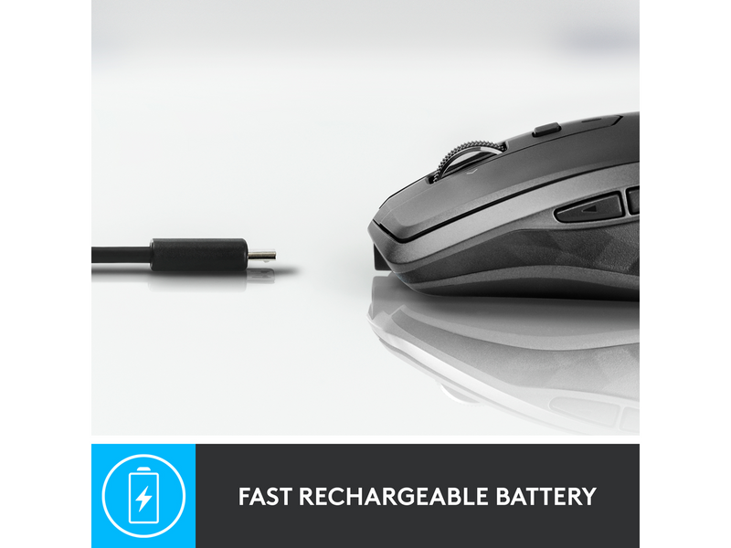 Logitech MX Anywhere 2S Wireless Mouse (BT) - Graphite - Maus (Grau)