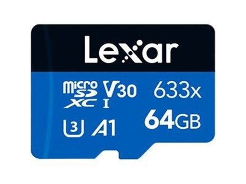 Lexar High Performance BLUE 633x microSD - 100MB/s - 64GB