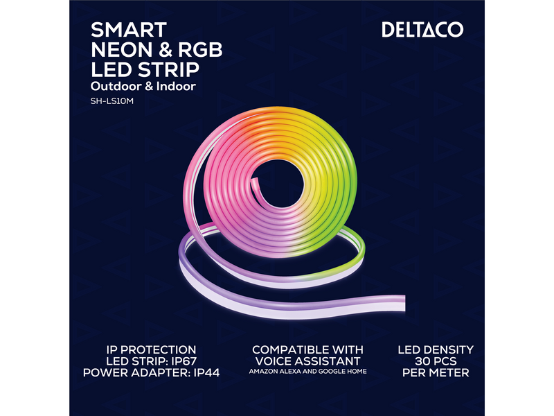 Deltaco Smart-Neon-RGB-LED-Streifen, 5 m