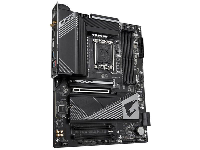 GIGABYTE B760 AORUS ELITE AX Mainboard - Intel B760 - Intel LGA1700 socket - DDR5 RAM - ATX