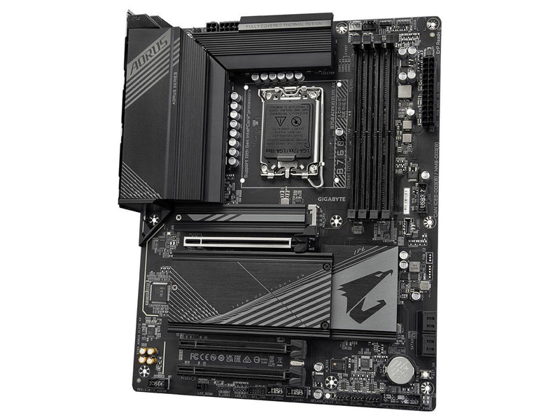 GIGABYTE B760 AORUS ELITE AX Mainboard - Intel B760 - Intel LGA1700 socket - DDR5 RAM - ATX