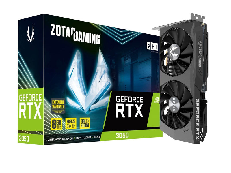 ZOTAC GeForce RTX 3050 ECO - 8GB GDDR6 RAM - Grafikkarte