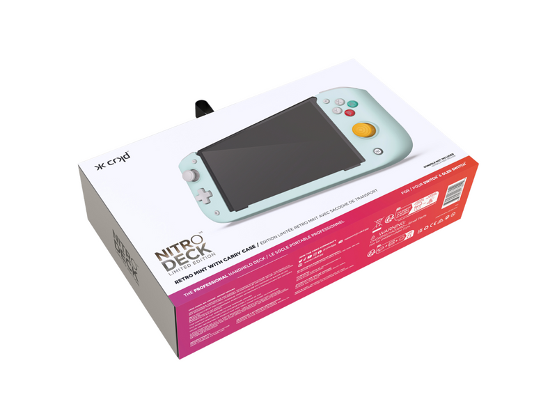 CRKD Retro Mint Limited Edition with Carry Case - Wired Controller - Nintendo Switch