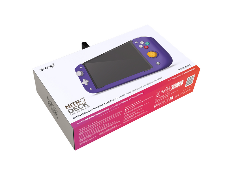 CRKD Retro Purple Limited Edition with Carry Case - Wired Controller - Nintendo Switch