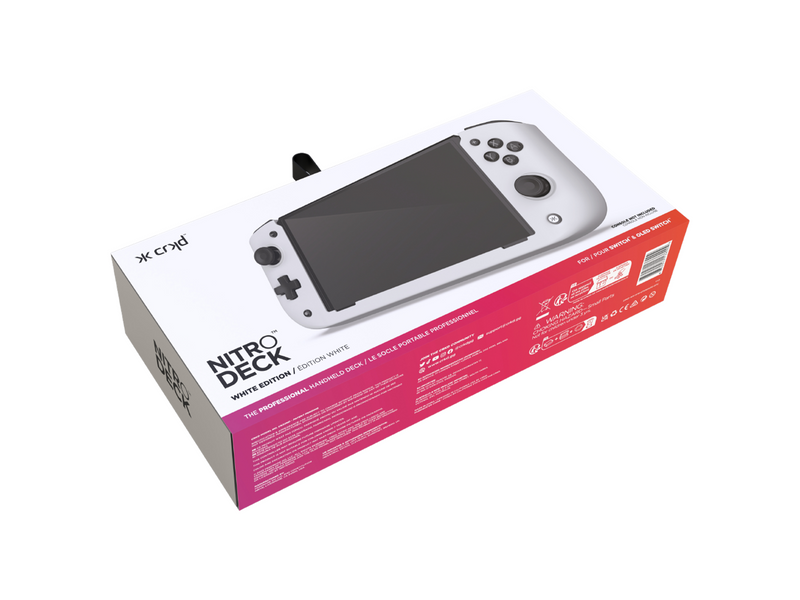 CRKD Nitro Deck White Edition - Wired Controller - Nintendo Switch