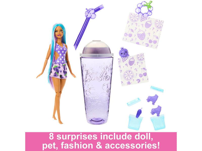 Barbie Pop Reveal Juicy Fruits Grape Fizz Doll 30cm