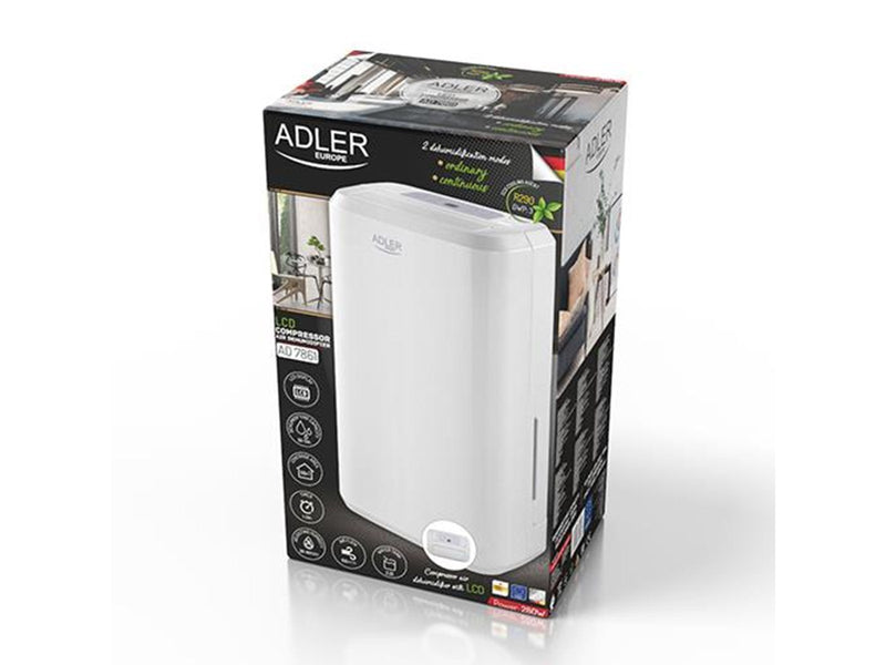 Adler AD 7861 Compressor air dehumidifier 10L/24h LCD