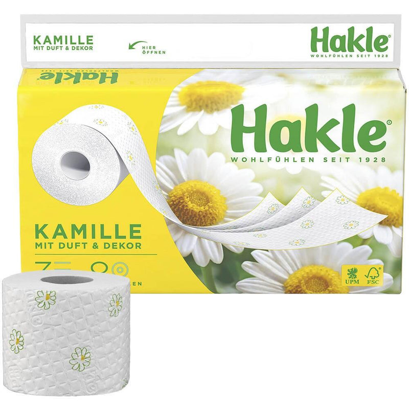 Hakle Toilettenpapier KAMILLE 3-lagig - 8 Rollen