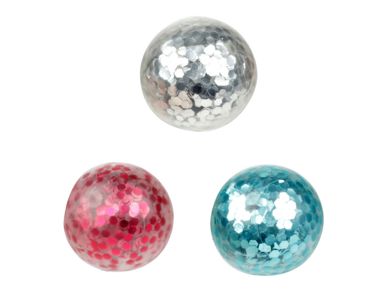 Toi-Toys Window Crawler Squeeze Balls Glitter 3 pcs.