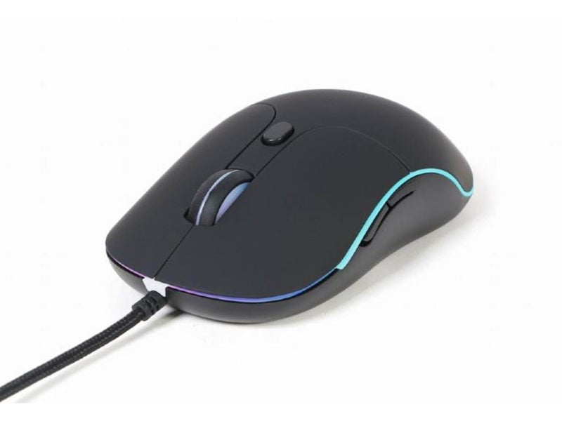 Gembird Illuminated large size wired mouse - Maus (Schwarz)