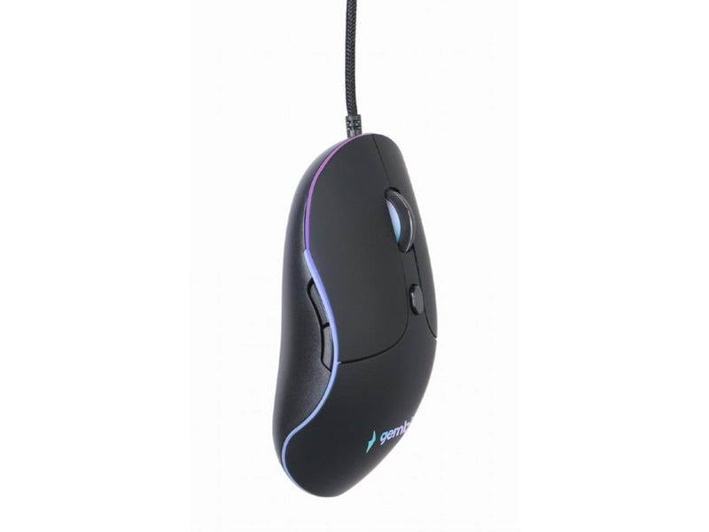 Gembird Illuminated large size wired mouse - Maus (Schwarz)