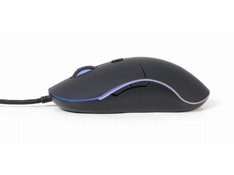 Gembird Illuminated large size wired mouse - Maus (Schwarz)