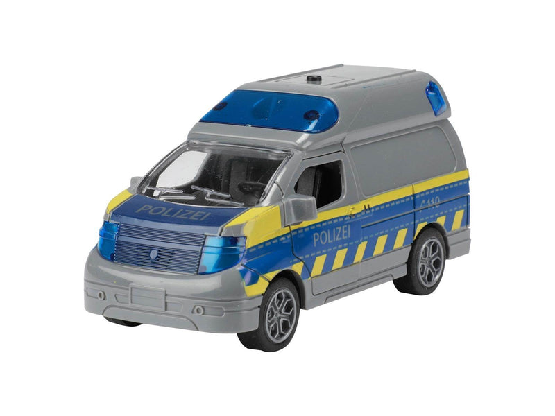 Toi-Toys Cars & Trucks Friction Police Van (DE) with Light