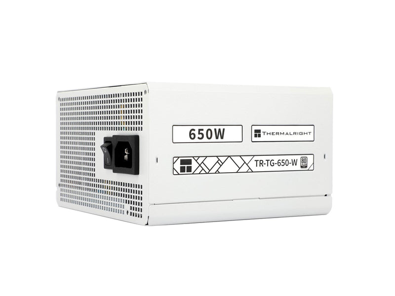 Thermalright TG (Modular) Weiß mit RGB LED-Beleuchtung - Netzteile - 650 Watt - 120 mm - ATX 3.0 - 80 Plus Gold zertifiziert