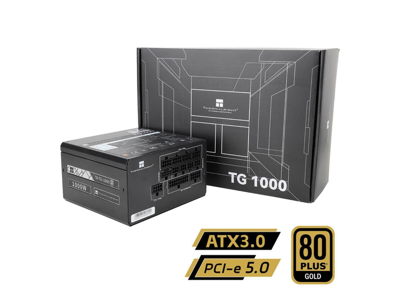 Thermalright TG (Modular) schwarz - Netzteile - 1000 Watt - 120 mm - ATX 3.0 - 80 Plus Gold zertifiziert