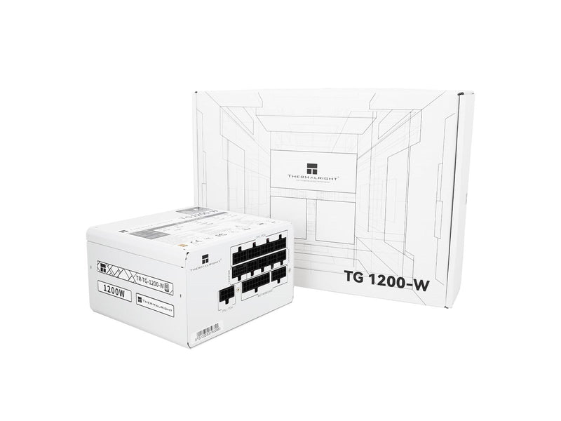 Thermalright TG (Modular) Weiß mit RGB LED-Beleuchtung - Netzteile - 1200 Watt - 120 mm - ATX 3.0 - 80 Plus Gold zertifiziert