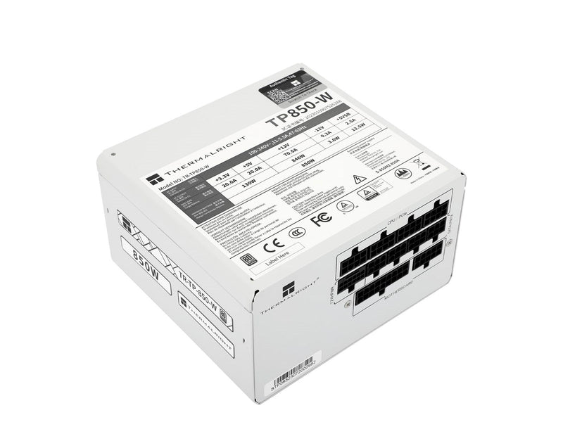 Thermalright TP Weiß mit RGB LED-Beleuchtung - Netzteile - 850 Watt - 120 mm - ATX 3.0 - 80 Plus Platinium