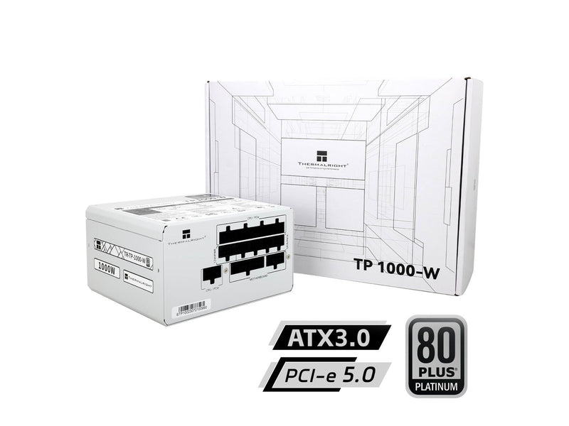 Thermalright TP Weiß mit RGB LED-Beleuchtung - Netzteile - 1000 Watt - 120 mm - ATX 3.0 - 80 Plus Platinium
