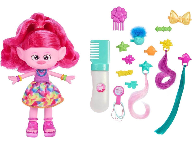 Mattel Dreamworks Trolls Band Together Hair-Tastic Queen Poppy Fashion Doll