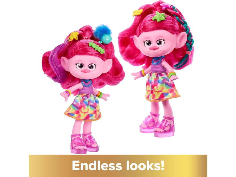 Mattel Dreamworks Trolls Band Together Hair-Tastic Queen Poppy Fashion Doll