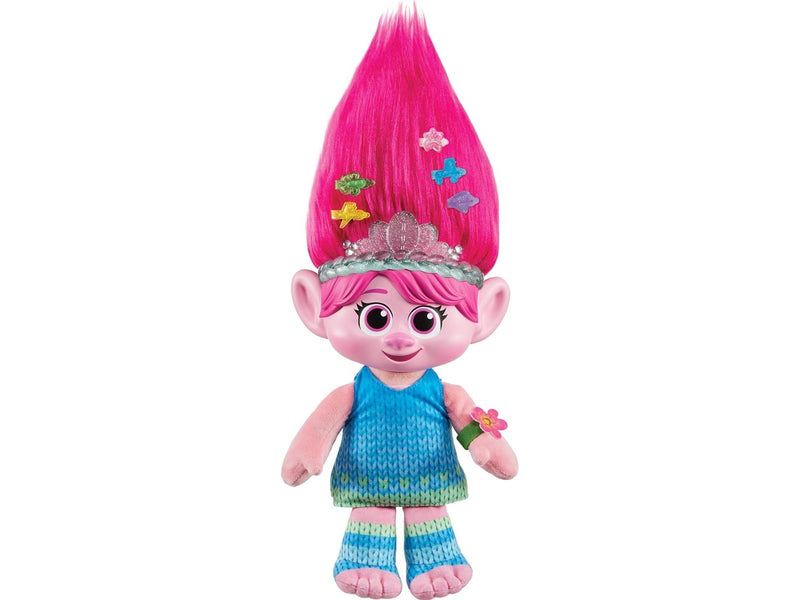 Dreamworks Trolls Band Together Hair Pops Showtime Surprise Queen Poppy Plush 35.5cm
