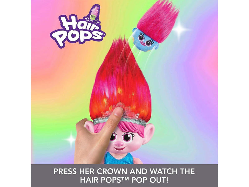 Dreamworks Trolls Band Together Hair Pops Showtime Surprise Queen Poppy Plush 35.5cm
