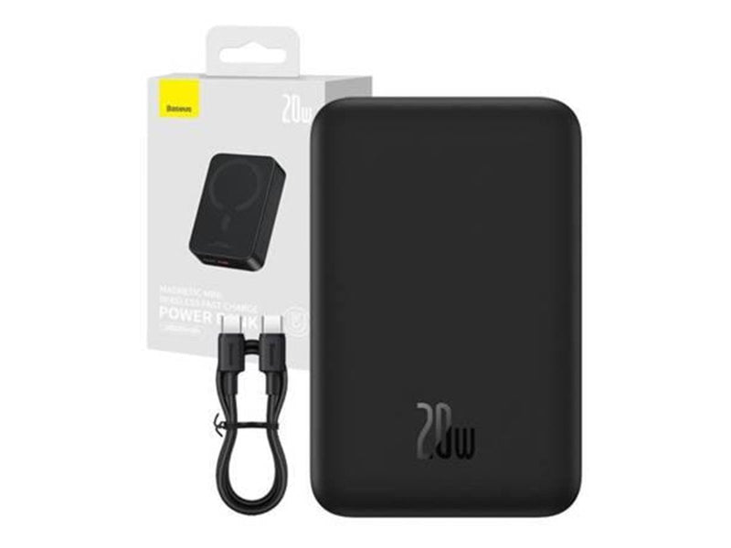 Baseus Powerbank Magnetic Mini 20000mAh 20W MagSaf Powerbank (Akku) - schwarz - 20000 mAh