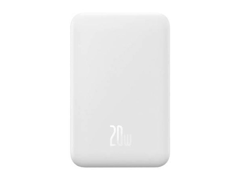 Baseus Powerbank Magnetic Mini 20000mAh 20W MagSafe (white) Powerbank (Akku) - Weiß - 20000 mAh