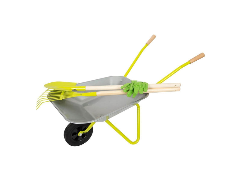 Small Foot - Metal Wheelbarrow with Garden Tools