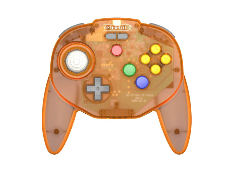 Retro-Bit Tribute 64 Wireless (Orange Hawk) - Wireless Controller - Nintendo 64