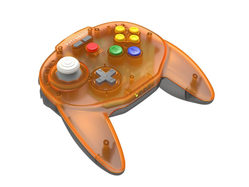 Retro-Bit Tribute 64 Wireless (Orange Hawk) - Wireless Controller - Nintendo 64