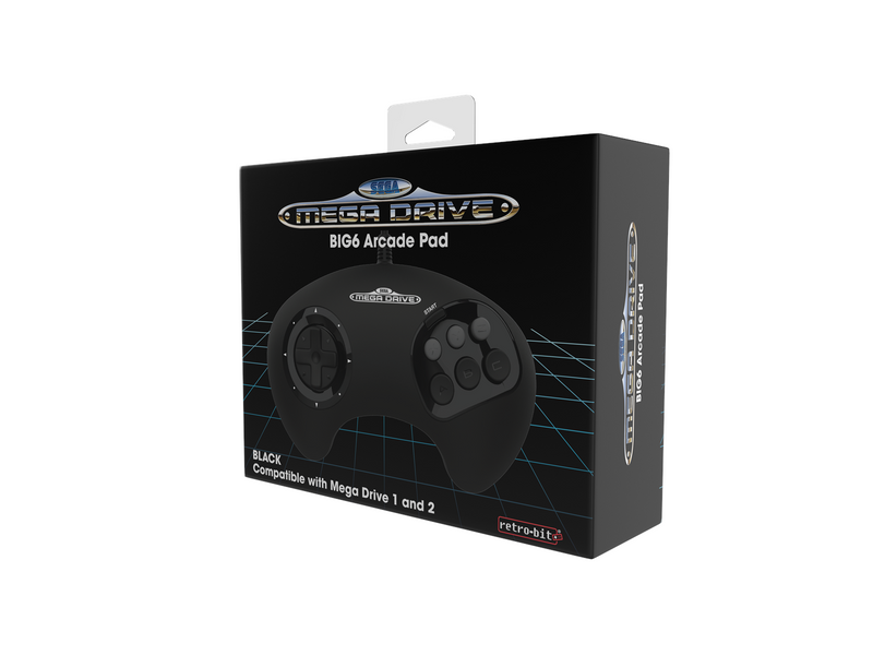 Retro-Bit BIG6 Sega Mega Drive - Wired Controller - Sega Mega Drive