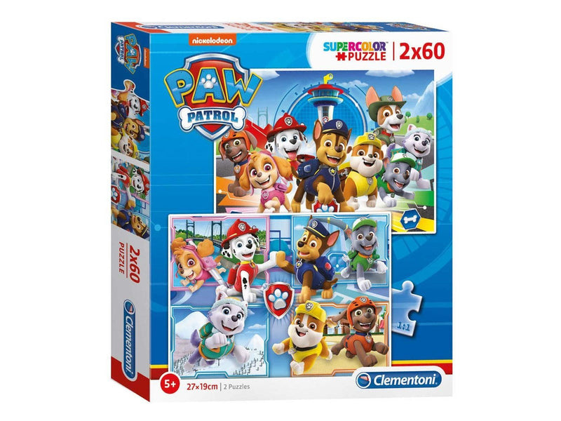 Clementoni Puzzle PAW Patrol 2x60st. Boden