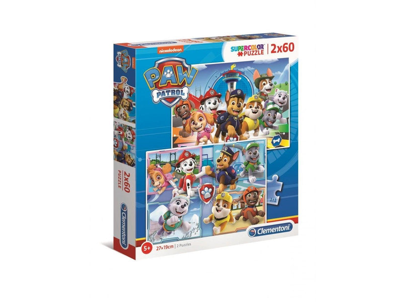 Clementoni Puzzle PAW Patrol 2x60st. Boden
