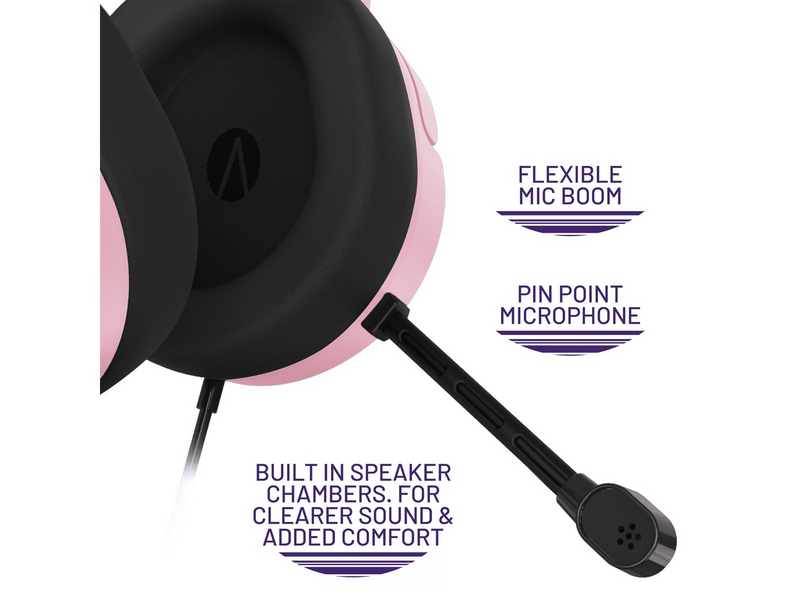 STEALTH PANTHER Premium Gaming Headset (Multi Format) Blush