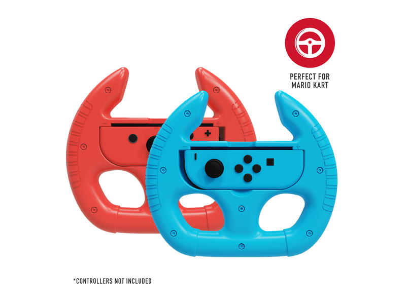 STEALTH Joy-Con Racing Wheels for Nintendo Switch Twin Pack Red/Blue - Miscellaneous Wheel - Nintendo Switch