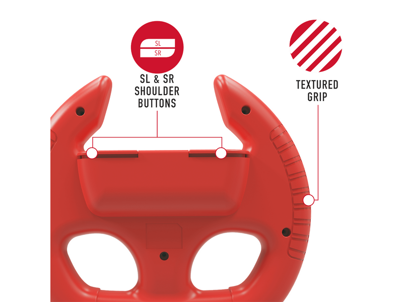 STEALTH Joy-Con Racing Wheels for Nintendo Switch Twin Pack Red/Blue - Miscellaneous Wheel - Nintendo Switch