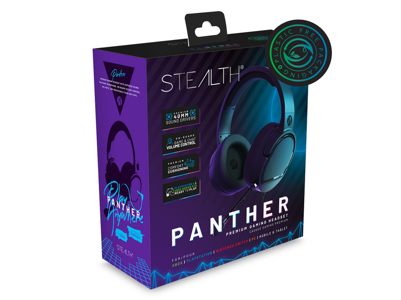 STEALTH PANTHER Premium Gaming Headset (Multi Format) Black