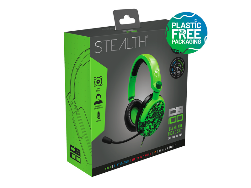 STEALTH C6-100 Gaming Headset (Multi Format) - Digital Green