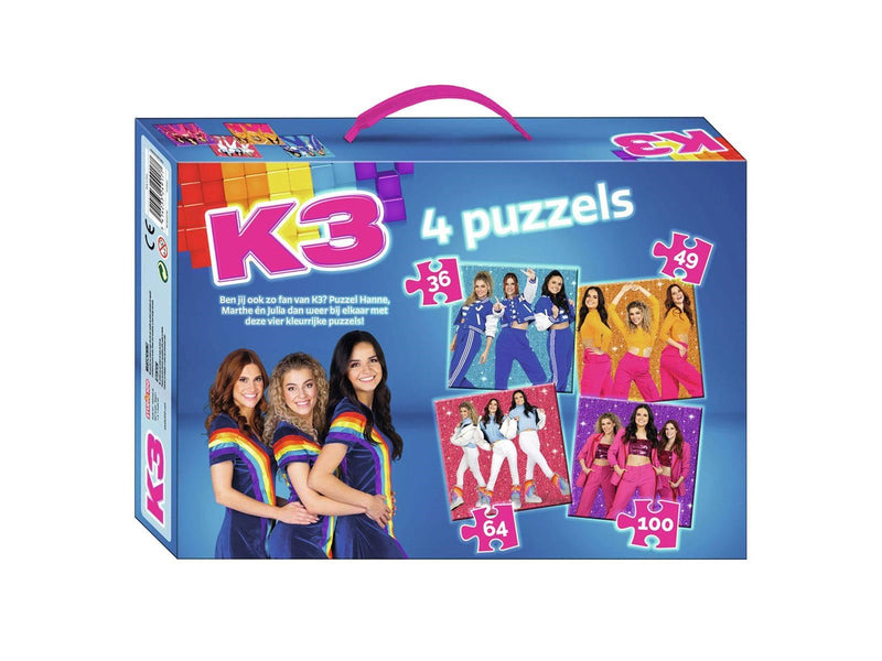 Studio 100 K3 4in1 Puzzle Wings Boden