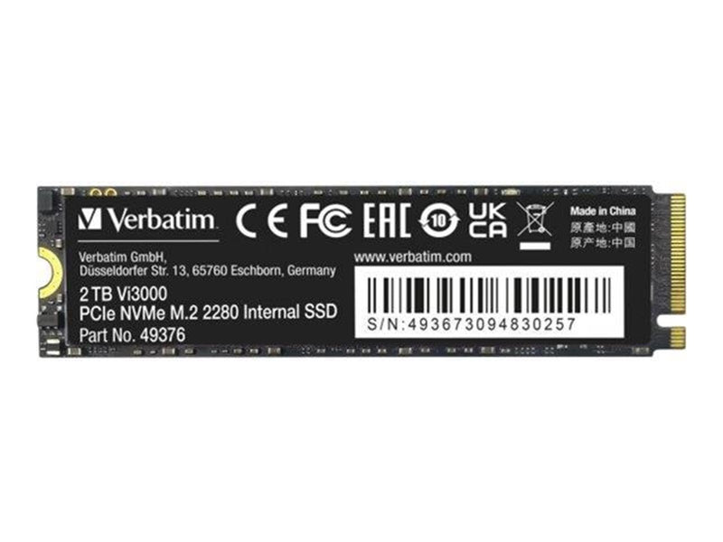 Verbatim Vi3000 SSD - 2TB - PCIe 3.0 - M.2 2280