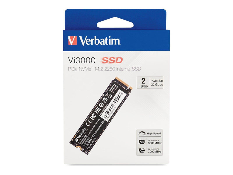 Verbatim Vi3000 SSD - 2TB - PCIe 3.0 - M.2 2280