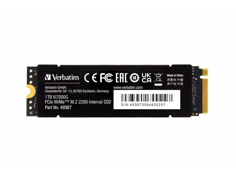 Verbatim Vi7000G SSD - 1TB - PCIe 4.0 - M.2 2280