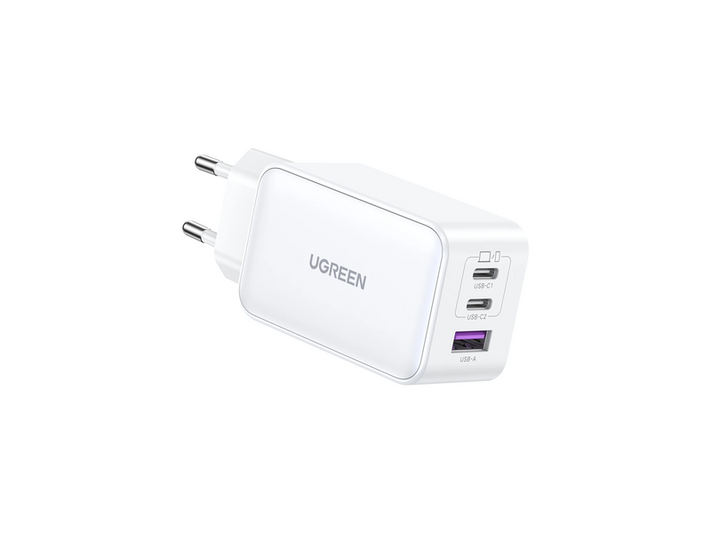 UGREEN Nexode USB-A+2*USB-C 65W - White