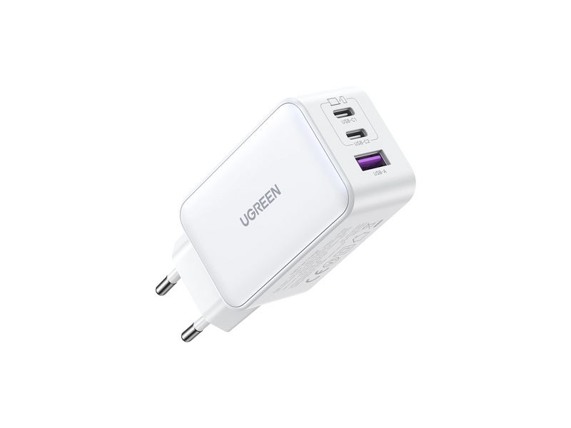 UGREEN Nexode USB-A+2*USB-C 65W - White